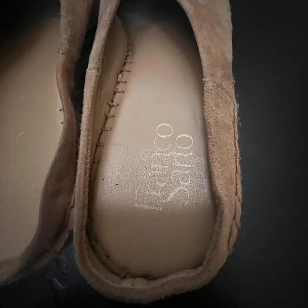 Franco Sarto Paige Platformsize 8.5 tan slippers sandals